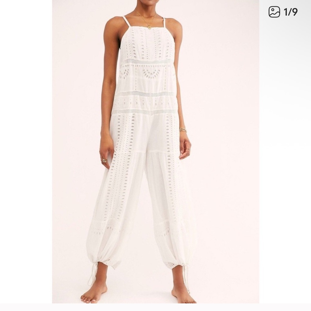Free People White Jumpsuit